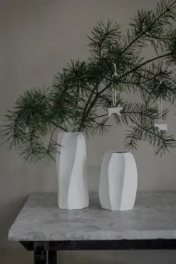 Ernst stoneware vase Ø15x23 cm, Natural white