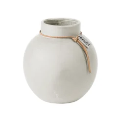 Ernst vase stoneware white, 14 cm