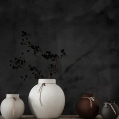 Ernst vase stoneware white, 14 cm