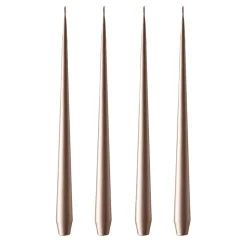 ester & erik candle 32 cm 4-pack metalic, Champagne