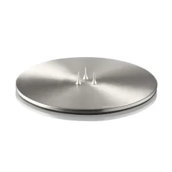 ester & erik candle plate Ø12 cm matte, silver