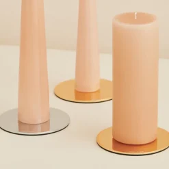 ester & erik candle plate Ø12 cm polished, gold