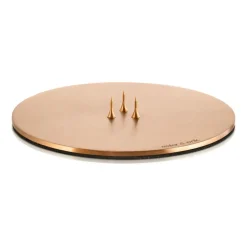 ester & erik candle plate Ø12 cm matte, Rosé gold