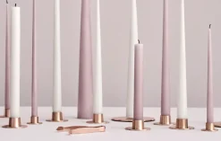 ester & erik candle plate Ø12 cm matte, Rosé gold