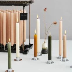 ester & erik candle sticks smooth 2-pack, Stainless steel