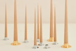 ester & erik candle sticks smooth 2-pack, Stainless steel