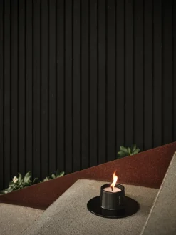 ester & erik outdoor candle holder small Ø16 cm, Black