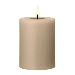 ester & erik pillar candle LED, 18 Nougat Note, 10 cm