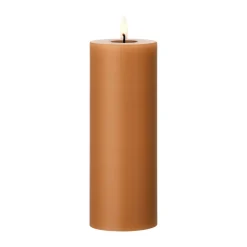 ester & erik pillar candle LED, 23 Raw Toffee, 20 cm