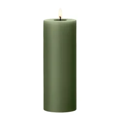 ester & erik pillar candle LED, 70 Green Soil, 20 cm