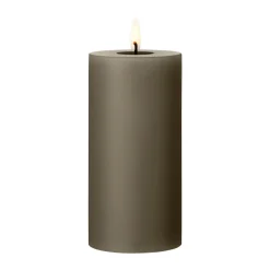 ester & erik pillar candle LED, 77 Caviar, 15 cm