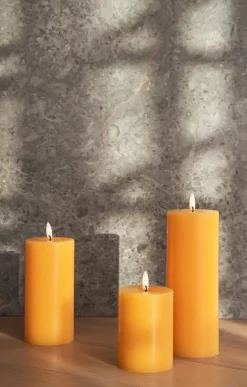 ester & erik pillar candle LED, 85 Mango, 20 cm