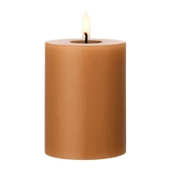 ester & erik pillar candle LED, 23 Raw Toffee, 10 cm