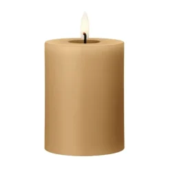 ester & erik pillar candle LED, 27 Almond butter, 10 cm
