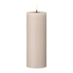 ester & erik pillar candle LED, 22 Linen Grey, 20 cm