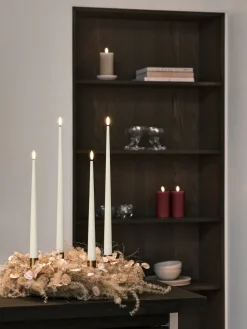 ester & erik pillar candle LED, 44/2 Deep Wine, 15 cm