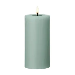 ester & erik pillar candle LED, 67 Jade stone, 15 cm