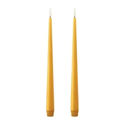 ester & erik taper candle LED 2-pack, 85 Mango , 30 cm