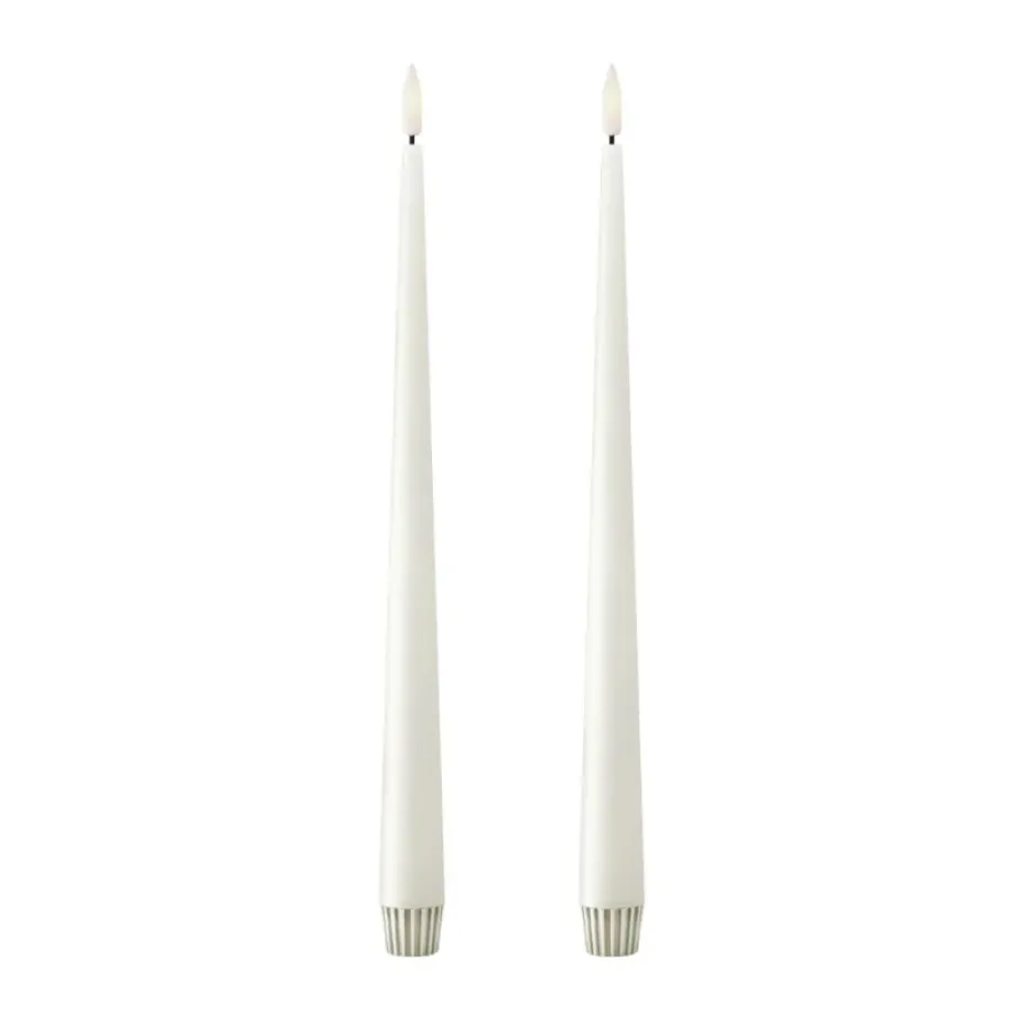 ester & erik taper candle LED 2-pack, 10 Silky , 30 cm