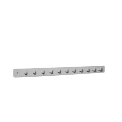 Etcetera 11 hook rack, Light grey