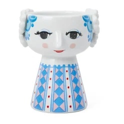 Eva candlestick 9,5 cm, Dark blue