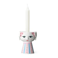 Eva candlestick 9,5 cm, Pink