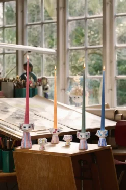 Eva candlestick 9,5 cm, Pink