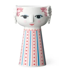 Eva candlestick 14 cm, Red