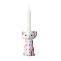 Eva candlestick 14 cm, Red