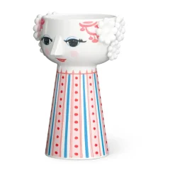Eva candlestick 14 cm, Red