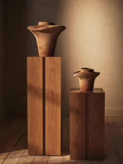 Evio vase, Burnt umber, Ø25x22 cm