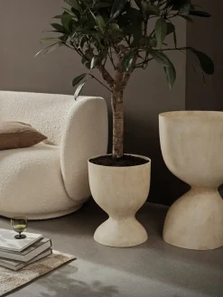 Evoke flower pot 70 cm, Warm Sand