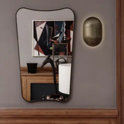 F.A.33 Mirror, Black brass, large