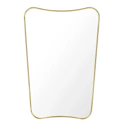 F.A.33 Rectangular mirror, brass
