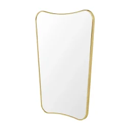 F.A.33 Rectangular mirror, brass