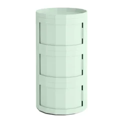 Facet Cabinet 30 side table, Soft mint