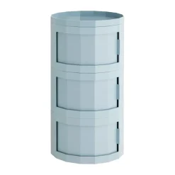Facet Cabinet 30 side table, Misty blue