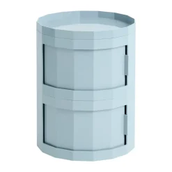 Facet Cabinet 20 side table, Misty blue