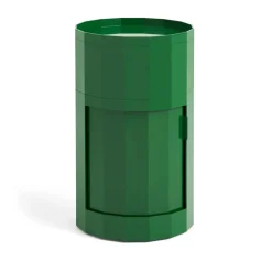 Facet Cabinet 101 side table, Spinach green