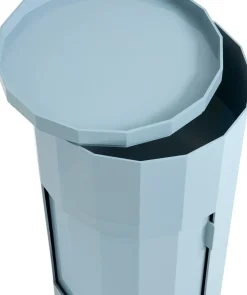 Facet Cabinet 110 side table, Misty blue
