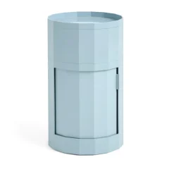 Facet Cabinet 101 side table, Misty blue