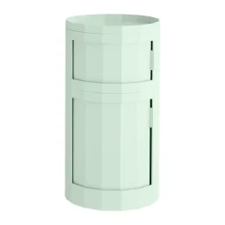 Facet Cabinet 110 side table, Soft mint
