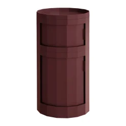 Facet Cabinet 110 side table, Burgundy