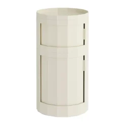 Facet Cabinet 110 side table, Eggshell