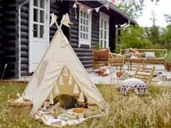 Fardin Teepee Tent 110x110x140 cm, Nature
