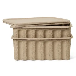 Ferm large box paper with lid 2-pack, brown