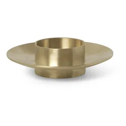 Ferm Living block candle holder, brass