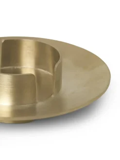 Ferm Living block candle holder, brass