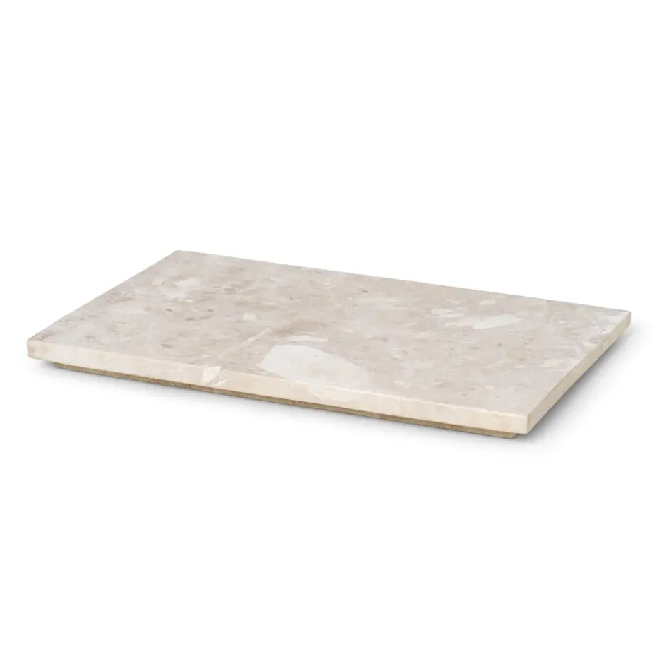 Ferm Living plant box marble tray, beige
