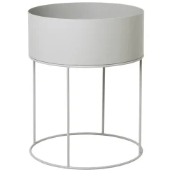 Ferm Living plant box round, light grey